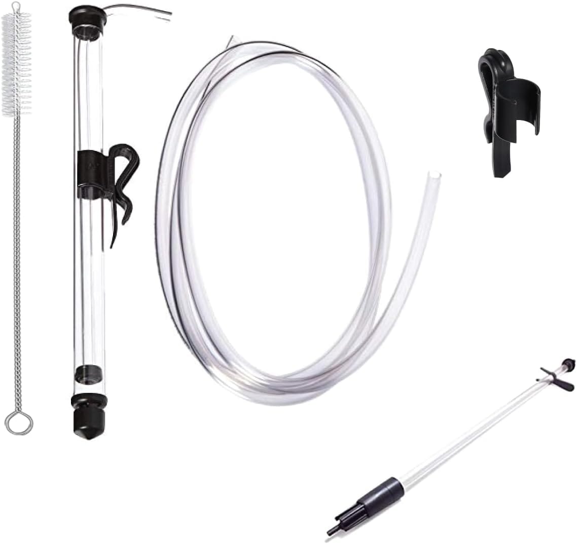 Fermtech Mini 14″ Long Deluxe Siphoning Kit – Complete Home Brewing Equipment for Beer, Wine, Mead, and Craft Brew Making; Includes Auto Siphon Pump, Food-Grade Transfer Hose, and Bottling Wand Fermtech Mini 14″ Long Deluxe Siphoning Kit – Complete Home Brewing Equipment for Beer, Wine, Mead, and Craft Brew Making; Includes Auto Siphon Pump, Food-Grade Transfer Hose, and Bottling Wand