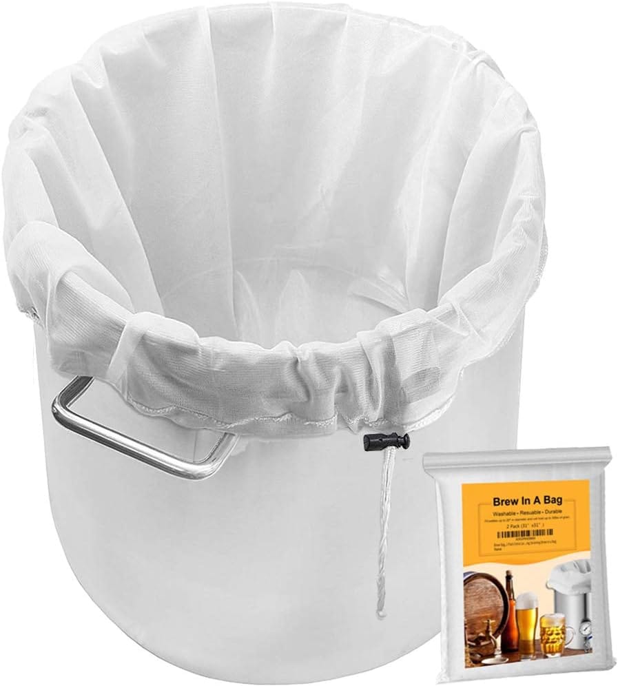 Brew Bag, 2 Pack Extra Large (26″ x 22″) Straining Bag,Reusable Cold Brew Bags Fine Mesh Bag for Fruit Cider Apple Grape Wine Press Drawstring Straining Brew in a Bag Brew Bag, 2 Pack Extra Large (26″ x 22″) Straining Bag,Reusable Cold Brew Bags Fine Mesh Bag for Fruit Cider Apple Grape Wine Press Drawstring Straining Brew in a Bag