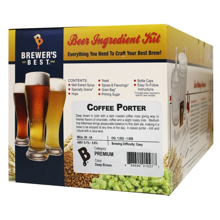 Brewer’s Best Coffee Porter Ingredient Kit for Home Brew Beer Making