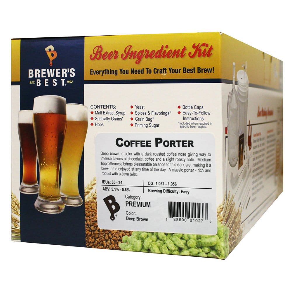 Brewer’s Best Coffee Porter Ingredient Kit for Home Brew Beer Making Brewer’s Best Coffee Porter Ingredient Kit for Home Brew Beer Making