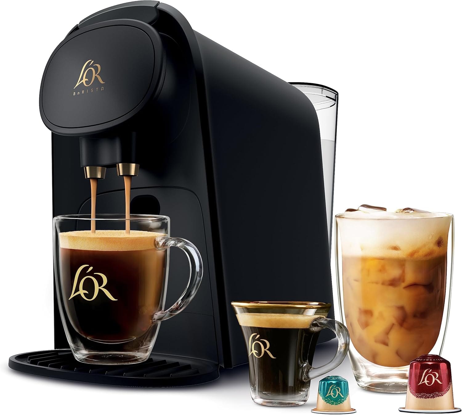 L’OR Barista System Coffee and Espresso Machine Combo by Philips, Matte Black L’OR Barista System Coffee and Espresso Machine Combo by Philips, Matte Black