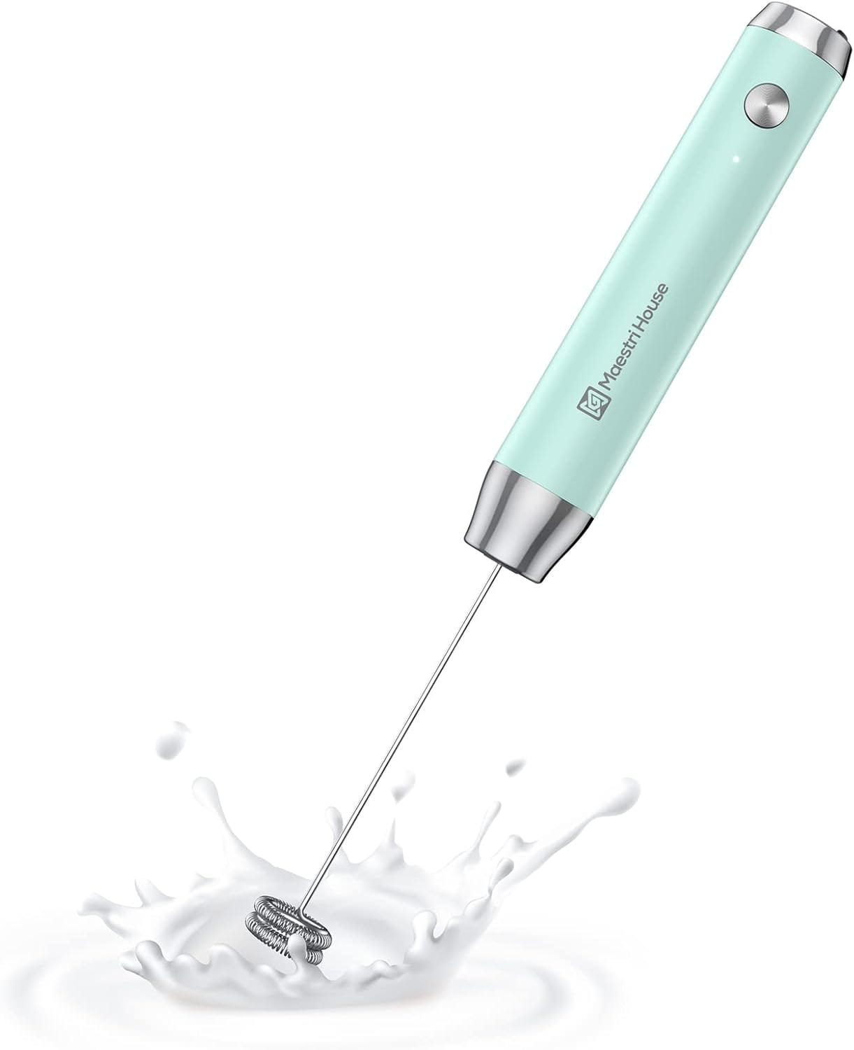 Maestri House Rechargeable Milk Frother, LunaFro NS Handheld Electric Foam Maker Waterproof Detachable Stainless Steel Whisk Drink Mixer Foamer for Lattes, Cappuccino, No Stand Maestri House Rechargeable Milk Frother, LunaFro NS Handheld Electric Foam Maker Waterproof Detachable Stainless Steel Whisk Drink Mixer Foamer for Lattes, Cappuccino, No Stand
