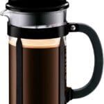 Bodum 34oz Chambord French Press Coffee Maker, High-Heat Borosilicate Glass, Stainless Steel, Black – Made in Portugal