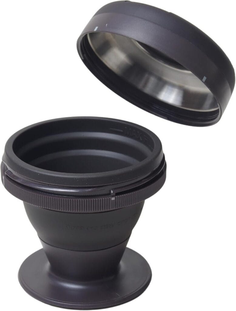 Portable Collapsible Travel French Press for Coffee – Single Serve 8oz Stainless Steel Filter, No Plastic Contact, Compact Design Perfect for Home, Camping & Outdoors (Black) Portable Collapsible Travel French Press for Coffee – Single Serve 8oz Stainless Steel Filter, No Plastic Contact, Compact Design Perfect for Home, Camping & Outdoors (Black)