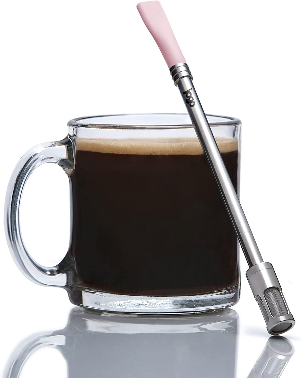 JoGo – The Original Coffee and Tea Brewing Straw – Portable Coffee Maker – Stainless Steel Single Serve Strainer – Filter Function for Hot & Cold Brew – Yerba Mate Straw for Loose Leaf Teas & Coffee JoGo – The Original Coffee and Tea Brewing Straw – Portable Coffee Maker – Stainless Steel Single Serve Strainer – Filter Function for Hot & Cold Brew – Yerba Mate Straw for Loose Leaf Teas & Coffee