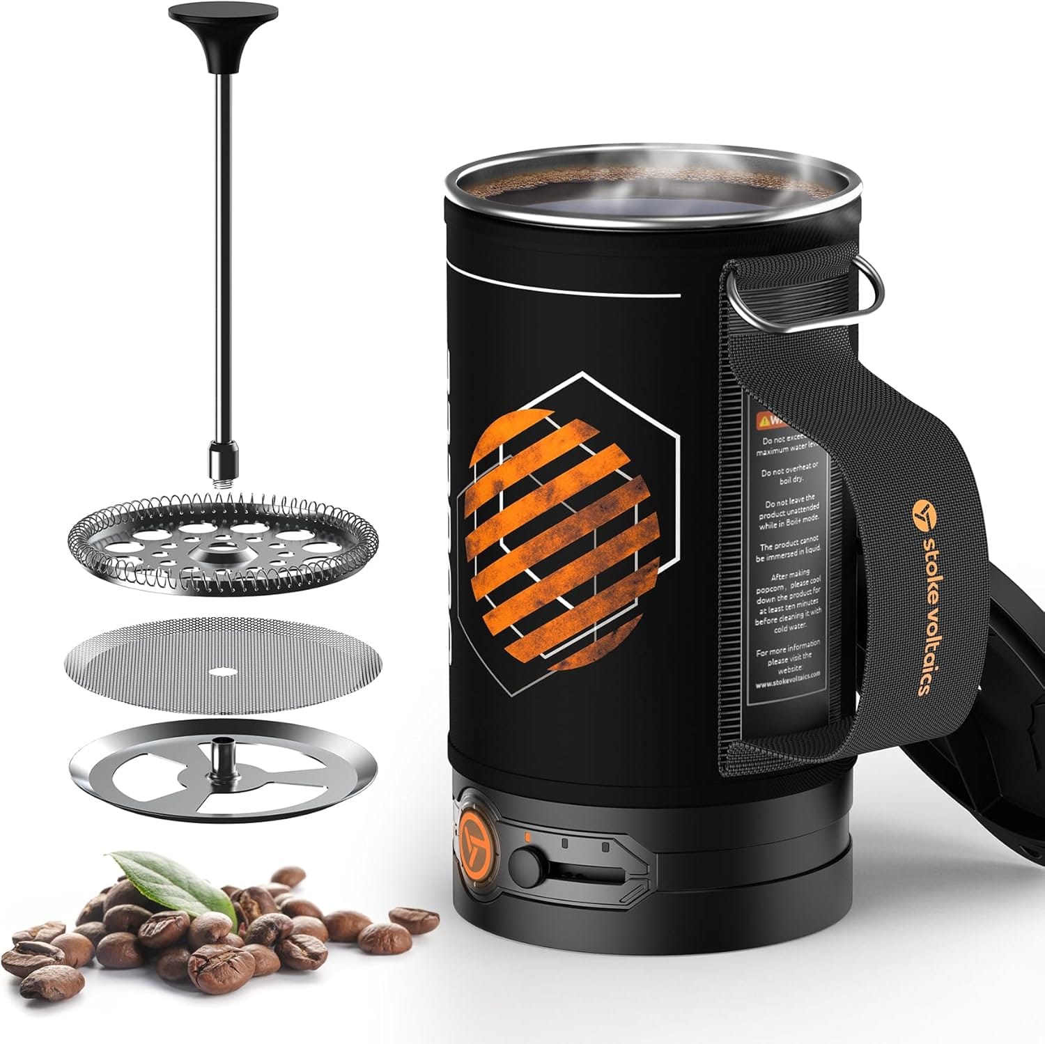 Electric Kettle Pot, Portable French Press Coffee Maker, Small Travel Water Boiler Cooker, 500 W Electric Tea Kettle for Boiling Water, Popcorn Maker, Camping RV Essentials Electric Kettle Pot, Portable French Press Coffee Maker, Small Travel Water Boiler Cooker, 500 W Electric Tea Kettle for Boiling Water, Popcorn Maker, Camping RV Essentials