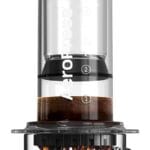 AeroPress Clear Coffee Press – 3 In 1 Brew Method Combines French Press, Pourover, Espresso, Full Bodied Coffee Without Grit or Bitterness, Small Portable Coffee Maker for Camping & Travel, Clear
