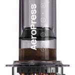 AeroPress Clear Black Coffee Press – 3 In 1 Brew Method Combines French Press, Espresso, Full Bodied Coffee Without Grit or Bitterness, Small Portable Coffee Maker for Camping & Travel, Black