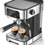 Espresso Machine 20 Bar, LERTIN Professional Espresso Maker With Auto Milk Frother, Home Compact Espresso Coffee Machine With Led Touch Screen, 61OZ Removable Water Tank For Latte, Cappuccino