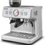 Gevi [2024 Upgraded Dual Boiler Espresso Machine EzBru 2000 | 58mm Grouphead | Barista Level Steam Wand | Built-in Grinder With 31 Size Settings | Full Stainless Steel Housing | Sterling Silver