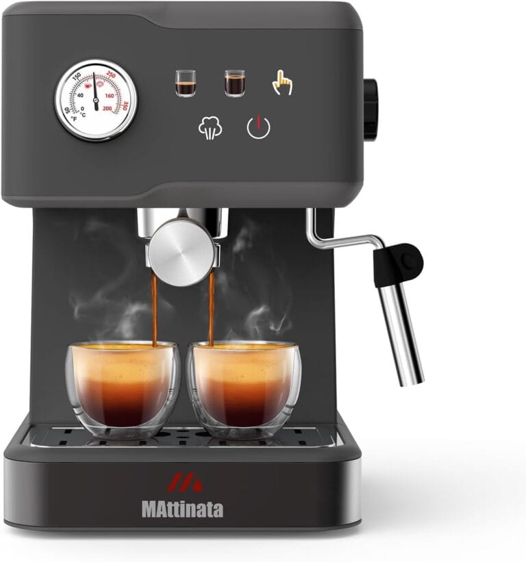 Espresso Machine 20 Bar, Touch Screen Espresso Maker for Home Kitchen, with Milk Frother Steam Wand for Cappuccino and Latte, Barista Compact Office Coffee Maker