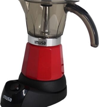 Imusa 6 or 3cup Electric Espresso Maker, Red