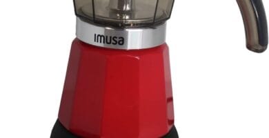 Imusa 6 or 3cup Electric Espresso Maker, Red Imusa 6 or 3cup Electric Espresso Maker, Red
