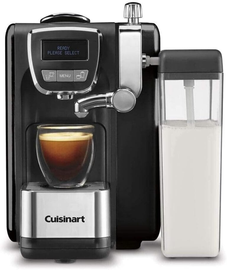Cuisinart EM-25 Defined, Cappuccino & Latte Espresso Machine, 13.5″(L) x 8.0″(W) x 10.0″(H), Black (Renewed)