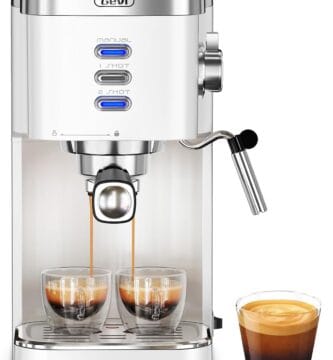 Gevi Espresso Machine 20 Bar High Pressure,Compact Espresso Maker with Milk Frother Steam Wand,Cappuccino,Latte Maker with Adjustable Shot Volume for Home,Gift for Mom and Dad Gevi Espresso Machine 20 Bar High Pressure,Compact Espresso Maker with Milk Frother Steam Wand,Cappuccino,Latte Maker with Adjustable Shot Volume for Home,Gift for Mom and Dad