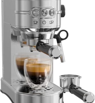 Espresso Machine – 20Bar Coffee Maker with Foaming Steam Wand: 1450W Compact Semi-Automatic Espresso Maker with 35Oz Removable Water Tank for Latte, Cappuccino for Kitchen Home Espresso Machine – 20Bar Coffee Maker with Foaming Steam Wand: 1450W Compact Semi-Automatic Espresso Maker with 35Oz Removable Water Tank for Latte, Cappuccino for Kitchen Home