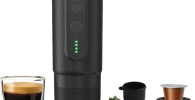 H02 PRO Portable Espresso Maker, Electric Coffee Machine for Travel, 20Bar Small Mini Coffee Maker with Self-Heating, Espresso Machine Fits Ground Coffee & NS Capsule, for Camping, Hiking