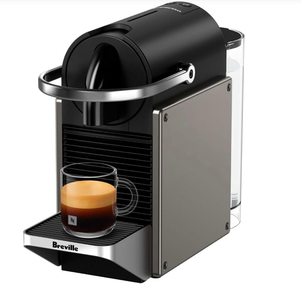 Breville-Nespresso USA BEC420TTN1AUC1 Pixie Espresso Machine, Titan Breville-Nespresso USA BEC420TTN1AUC1 Pixie Espresso Machine, Titan