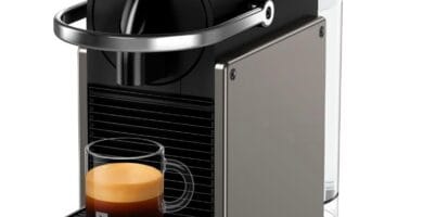 Breville-Nespresso USA BEC420TTN1AUC1 Pixie Espresso Machine, Titan