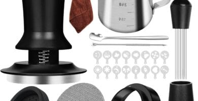 Y-Step 25 PCS Espresso Accessories Kit, Espresso Tamper Kit Coffee Tamper Set, 51mm Espresso Tamper with Spring Loaded Calibrated, 51mm Espresso Puck Screen and Dosing Funnel, WDT Tool, Latte Art Kit Y-Step 25 PCS Espresso Accessories Kit, Espresso Tamper Kit Coffee Tamper Set, 51mm Espresso Tamper with Spring Loaded Calibrated, 51mm Espresso Puck Screen and Dosing Funnel, WDT Tool, Latte Art Kit