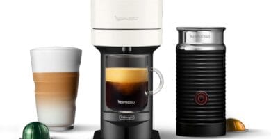 Nespresso Vertuo Next Coffee and Espresso Maker by De’Longhi with Aeroccino Milk Frother, White Nespresso Vertuo Next Coffee and Espresso Maker by De’Longhi with Aeroccino Milk Frother, White