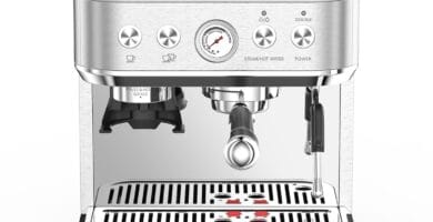 Professional Espresso Coffee Machine 20 Bar, Semi Automatic Espresso Maker With Grinder, Stainless Steel, Latte and Cappuccino Espresso Coffe Machine w/Automatic Milk Frothe for Office Cafe