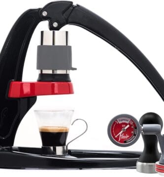 Flair Espresso Maker – Classic with Pressure Kit: Manual Lever Espresso Machine with Stainless Steel Tamper, Pressure Gauge and Carrying Case Flair Espresso Maker – Classic with Pressure Kit: Manual Lever Espresso Machine with Stainless Steel Tamper, Pressure Gauge and Carrying Case