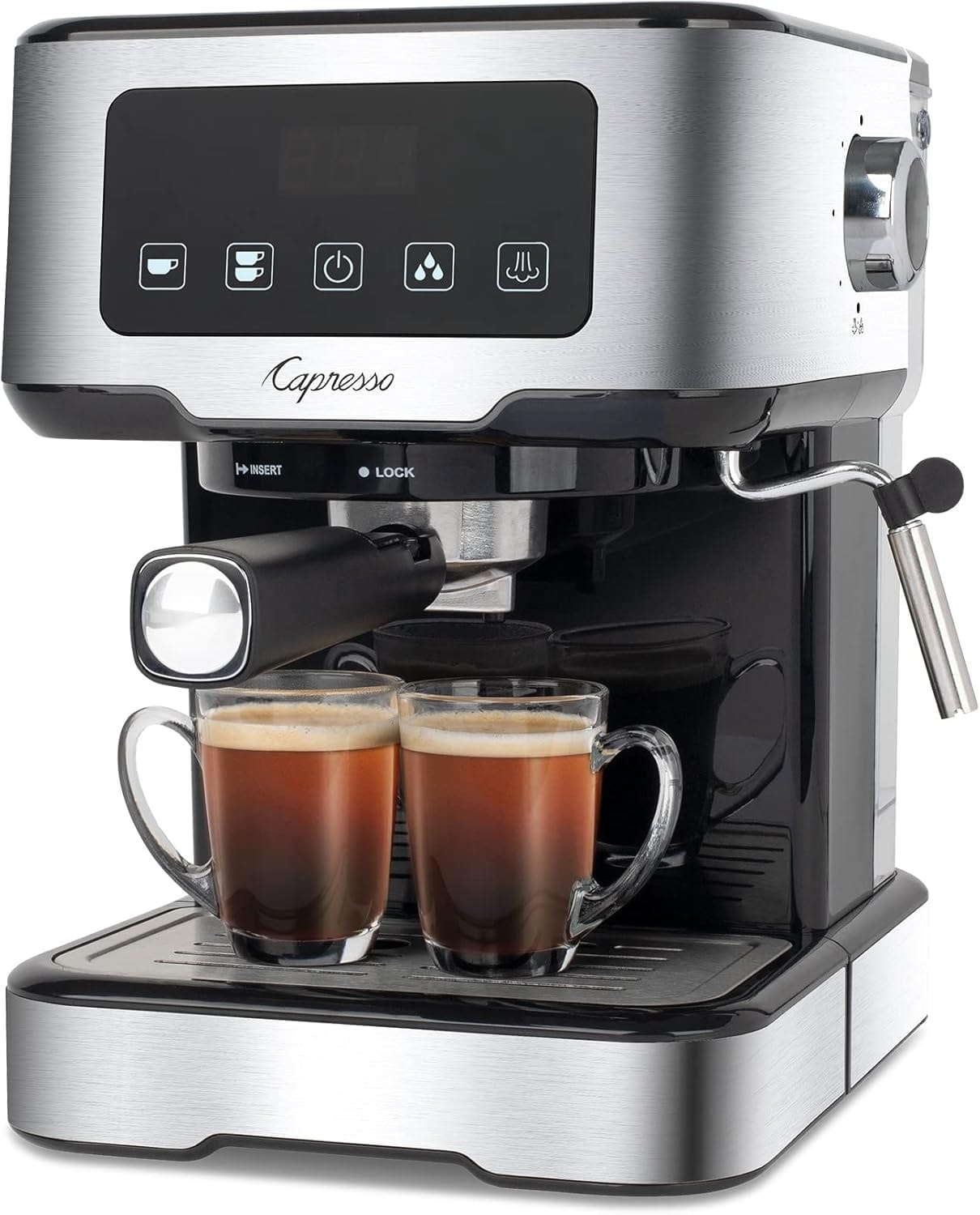 Capresso Café TS Touchscreen Espresso Machine, 50 ounces,Silver