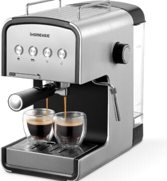 Espresso machine, CM6822 15 Bar Coffee Maker for Cappuccino and Latte Maker With Milk Frother, Removable Water Tank, Fast Heating Coffee Machine for Home, Office