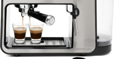 Mixpresso Professional Espresso Machine for Home 15 Bar with Milk Frother Steam Wand, Espresso Maker with Double-Cup Splitter, 1450w Fast Heating Cappuccino & Latte machine 37Oz Water Tank Mixpresso Professional Espresso Machine for Home 15 Bar with Milk Frother Steam Wand, Espresso Maker with Double-Cup Splitter, 1450w Fast Heating Cappuccino & Latte machine 37Oz Water Tank