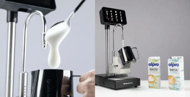 How do espresso stores govern more than one plant milk choices?