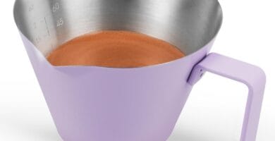 MHW-3BOMBER Espresso Measuring Cups, Double Spouts Stainless Steel Espresso Pour Cup, Espresso Shot Cups with Handle Scale, Metal Measuring Cups with V-Shaped Mouth, 3.4OZ/100ML Purple G5667-OS MHW-3BOMBER Espresso Measuring Cups, Double Spouts Stainless Steel Espresso Pour Cup, Espresso Shot Cups with Handle Scale, Metal Measuring Cups with V-Shaped Mouth, 3.4OZ/100ML Purple G5667-OS