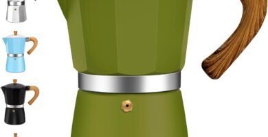 3 Cup Aluminum Espresso Stovetop Moka Pot Express Coffee Maker Percolator Italian Classic Mocha Coffee Machine for Italian and Cuban Cafe Brewing for Home & Camping 150ml 5oz