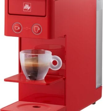 illy Y3.3 Espresso Machine, Single Serve Coffee Machine for IperEspresso Capsules, Single Cup Espresso Maker (Red)