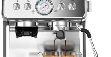 (2025 Upgrade)20 Bar Espresso Machine with Grinder & Milk Frother Steam Wand, Tamping Tools, Expresso Coffee Machines 58mm Commercial Espresso Maker for Home or Café, Perfect for latte, Cappuccino (2025 Upgrade)20 Bar Espresso Machine with Grinder & Milk Frother Steam Wand, Tamping Tools, Expresso Coffee Machines 58mm Commercial Espresso Maker for Home or Café, Perfect for latte, Cappuccino
