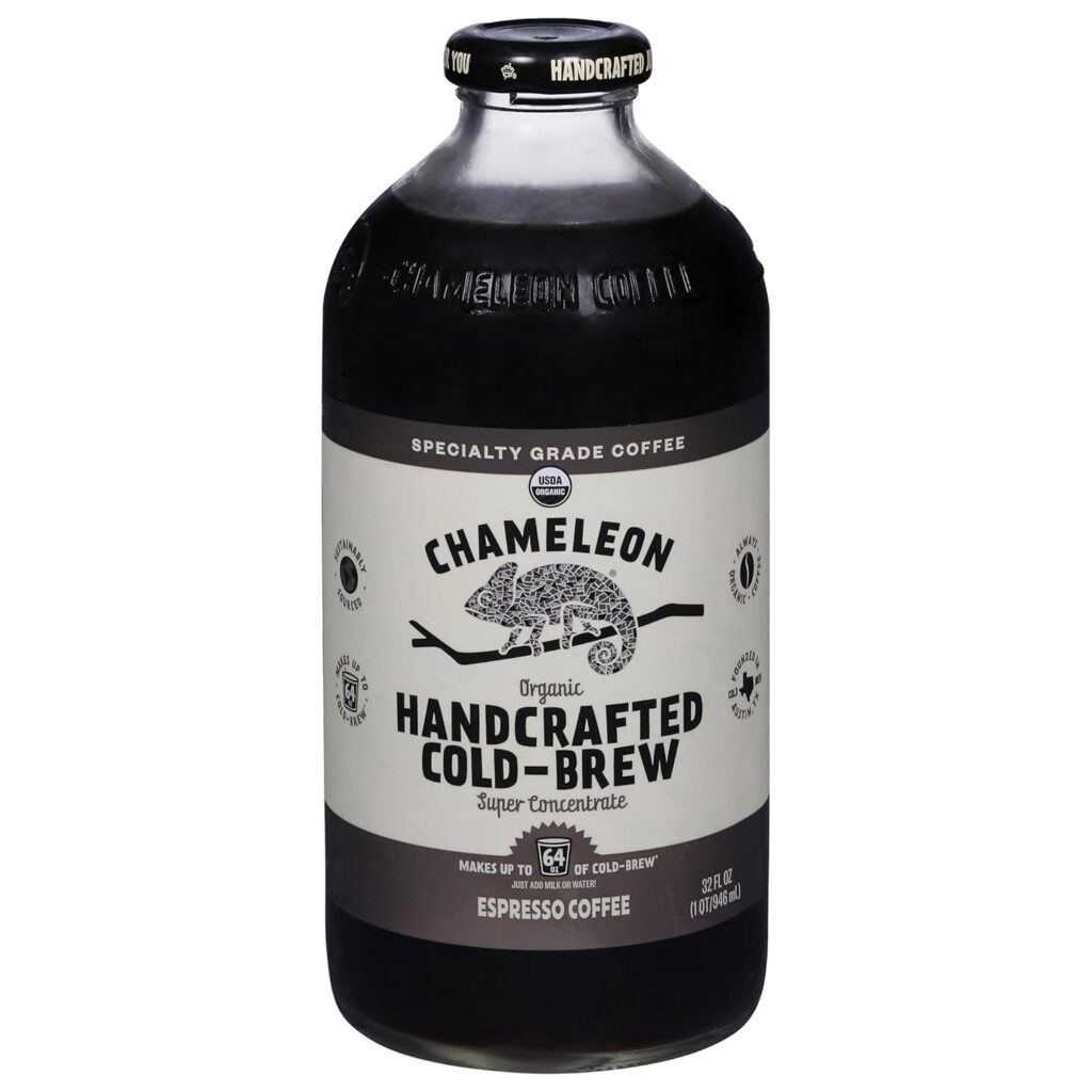 Chameleon Cold Brew Organic Espresso Cold Brew Coffee, 32 FZ