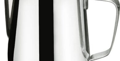 Milk Frothing Pitcher-Measurement on the Inside, Frothing pitcher, Coffee Pitcher Perfect for Espresso Machines, Stainless Steel Milk Frother Cup for Latte Art(12oz/350ml).