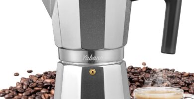 Yabano Stovetop Espresso Maker, 3 Cups Moka Coffee Pot Italian Espresso for Gas or Electric Ceramic Stovetop, Italian Coffee maker for Cappuccino or Latte Yabano Stovetop Espresso Maker, 3 Cups Moka Coffee Pot Italian Espresso for Gas or Electric Ceramic Stovetop, Italian Coffee maker for Cappuccino or Latte