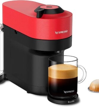 Nespresso Vertuo Pop+ Coffee and Espresso Maker by Breville, Spicy Red