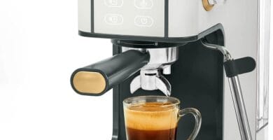 Beautiful slim Espresso Maker by Drew Barrymore – 20-Bar Pressure Sleek Finish (White Icing) Beautiful slim Espresso Maker by Drew Barrymore – 20-Bar Pressure Sleek Finish (White Icing)