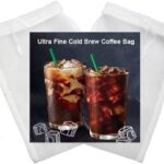 2 Pack Cold Brew Coffee Bag,120 Micro Food Grade Nylon Ultra Fine Mesh, 8.6×5 inch Reusable Cold Brew Coffee Filter with Seamless Bottom, Coffee Maker