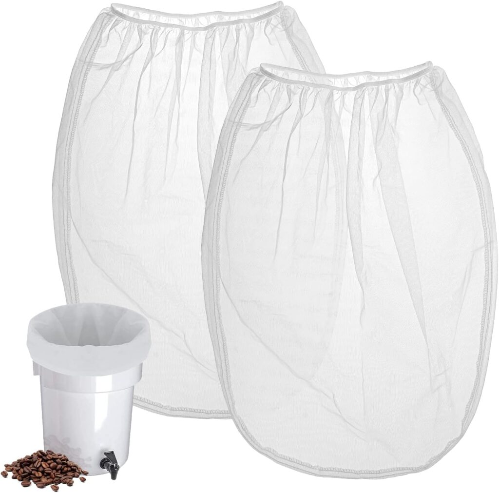 Cold Brew Coffee Filter Bag Compatible With Toddy Cold Brew System Strainer Bag for 5 Gallon Commercial Brewers, Washable & Reusable – 2 Pack
