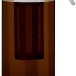 watchget Cold Brew Coffee Maker Travel Tumbler with Soft Silicone Handle Portable Iced Coffee & Tea Infuser with Airtight Lid Cold Brew Travel Cup 20oz/600ml White