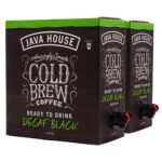 Java House Cold Brew Coffee on Tap (Pack of 2) – Premium 100% Arabica Decaf – Smooth Decaf with Chocolate & Caramel Notes – 1 Gallon Box (16 Servings) – Ready to Drink, No Caffeine, No Brewing Required, Fridge-Friendly