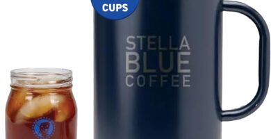 STELLA BLUE Cold Brew Pitcher | 67 oz Stainless Steel with Spill-Resistant Lid | Double Wall Insulated Design | BPA-Free | Ideal for Cold Brew Tea and Infused Drinks | Easy-Pour Durable Pitcher