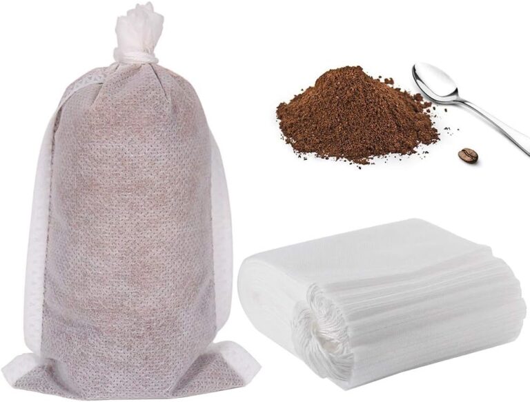 YQL Cold Brew Coffee Filter,50PCS 4×6 Inch No Mess Cold Brew Coffee Bags Disposable Mesh Brewing Bags Tea Filter Bag for Cold Brew Coffee or Tea