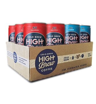 High Brew Coffee, Cold Brew, Double Espresso/Mexican Vanilla, Red & Blue Variety Pack, 8 Fl Oz Can (Pack of 12)
