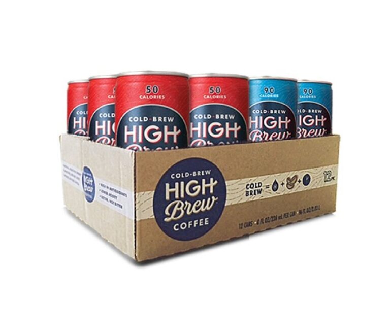 High Brew Coffee, Cold Brew, Double Espresso/Mexican Vanilla, Red & Blue Variety Pack, 8 Fl Oz Can (Pack of 12)