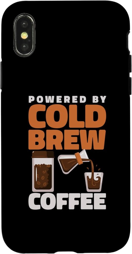 iPhone X/XS Powered By Cold Brew Coffee Iced Coffee Case