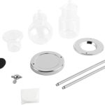 Nispira Luxury Ice Cold Brew Dripper Coffee Maker in Stainless Steel and Borosilicate Glass, 1000 ml Silver